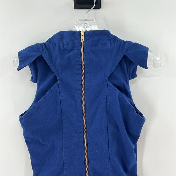 Preen by Thornton Bregazzi Knee Length Dress with pockets - Navy - Medium - Picture 6 of 7